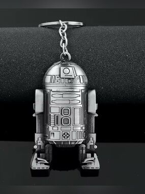Star Wars R2-D2 Silver Keychain Charm
